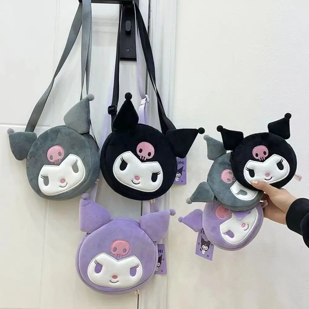 Kawaii Sanrio Plush Bag Kuromi Backpack Cinnamoroll Shoulder Bag Tote Makeup Cartoon My Melody Plushie Large Handbag Gift Girls Kawaii Sanrio Plush Bag Kuromi Backpack Cinnamoroll Shoulder Bag Tote Makeup Cartoon My Melody Plushie Large Handbag Gift Girls